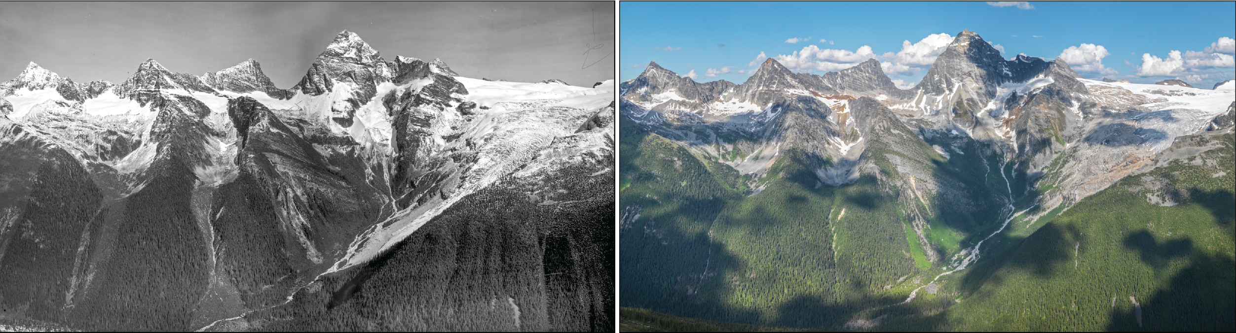 Mountain Legacy Images - Mountains In the Past & Now